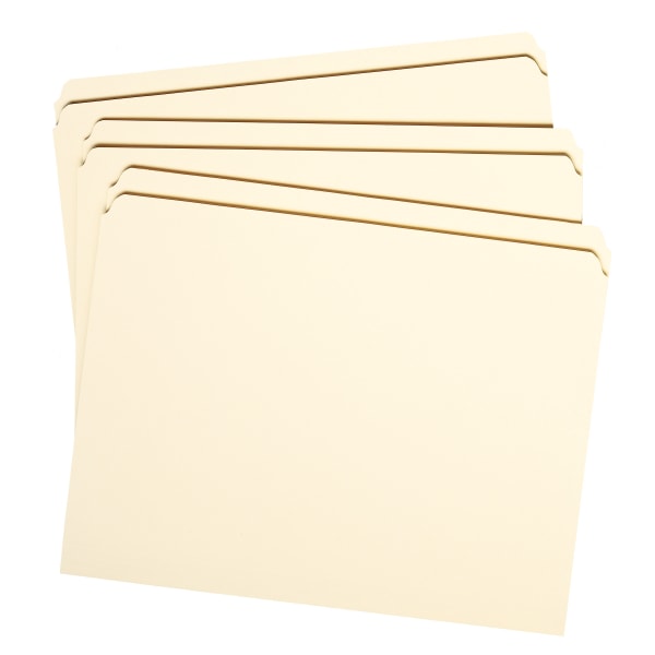 Photos - File Folder / Lever Arch File Smead � Reinforced Tab Manila File Folders, Letter Size, Straight Cut, Box Of 100 10310 