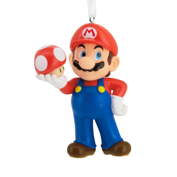 Hallmark Mario Mushroom Ornament, 3"H x 2-1/4"W x 1-1/2"D