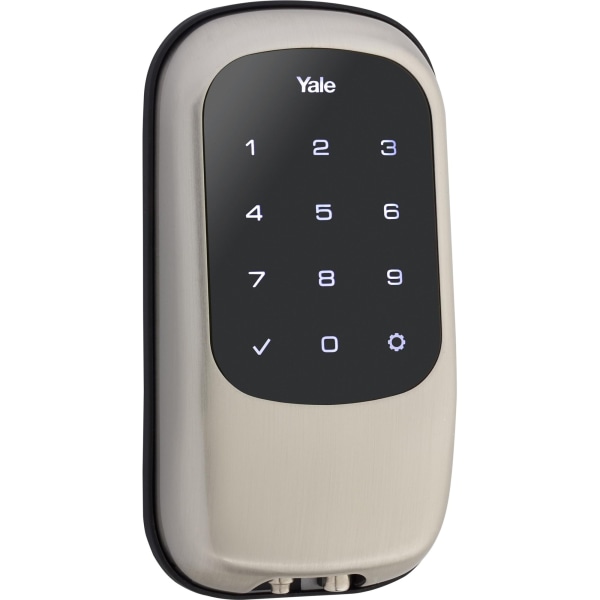 UPC 081023843904 product image for Yale Real Living Key Free Touchscreen Deadbolt T1L - Z-WaveSatin Nickel | upcitemdb.com