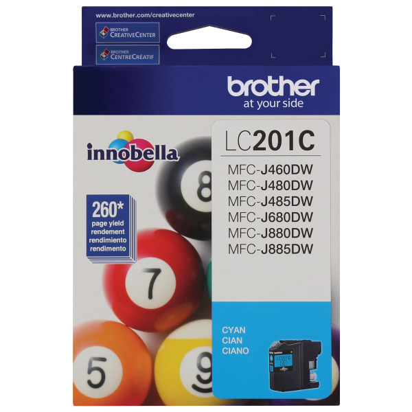 Brother LC201C Cyan Standard Yield Ink Cartridge (LC201C) | Quill