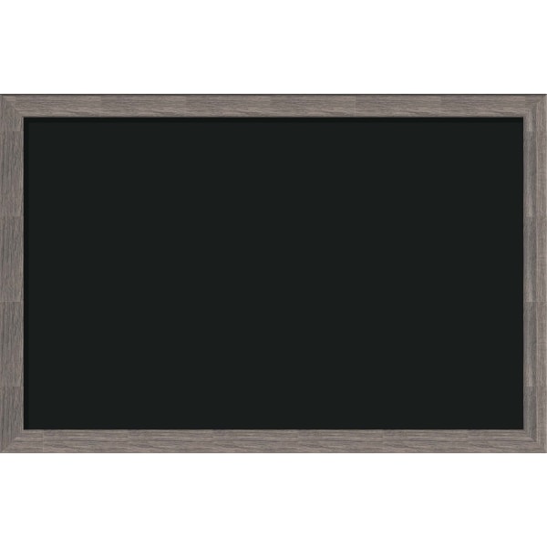 U Brands Magnetic Chalkboard, 36 X 24, Brown Rustic MDF Decor Frame