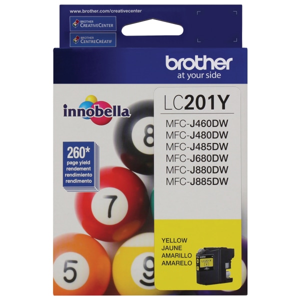 Brother LC201Y Yellow Standard Yield Ink Cartridge (LC201Y) | Quill