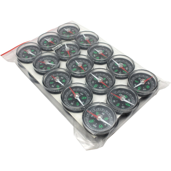 Dowling Magnets Compasses 1 12 Black Grade 1  7 Pack Of 30 Compasses