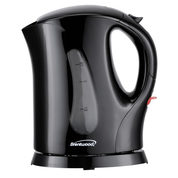 Photos - Electric Kettle Brentwood KT-1610BK BPA Free 1L Cordless , Black - 900 W - 1.06 quart - Black 