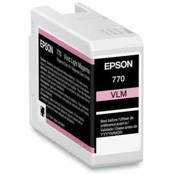 Epson UltraChrome PRO 770 Original Inkjet Ink Cartridge - Vivid Light Magenta Pack - Inkjet