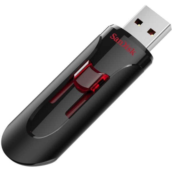 SanDisk Cruzer Glide™ USB 3.0 Flash Drive, 128GB, Black