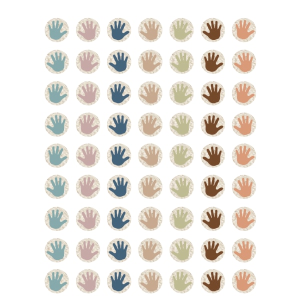 Teacher Created Resources Mini Stickers, Everyone is Welcome Helping Hands, Pack Of 378 Stickers