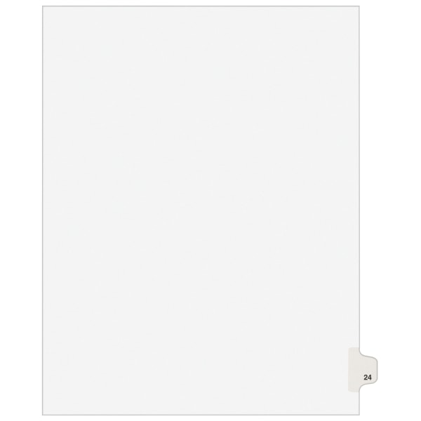 UPC 072782010249 product image for Avery® Individual Legal Dividers Avery® Style, Letter Size, Side Tab #24, White  | upcitemdb.com