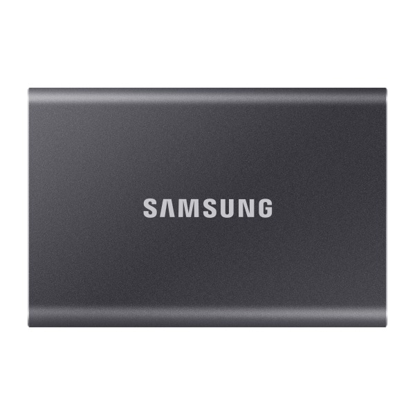 Samsung - T7 1TB External USB 3.2 Gen 2 Portable SSD with Hardware Encryption - Titan Gray