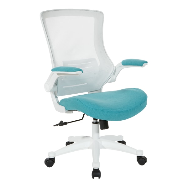 Office Star WorkSmart Manager Chair, Turquoise - EM60926WH-F28 - Furniture Spend the day in comfort thanks to the Office Star sku EM60926WH-F28