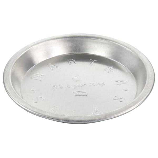 Photos - Other Cookware Martha Stewart Round Embossed Aluminum Pie Pan, 9", Silver 995116858M 