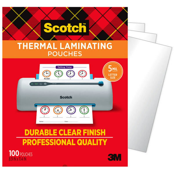 UPC 051141394961 product image for Scotch Thermal Laminating Pouches, 100 Laminating Sheets, 5 mil., Laminate Busin | upcitemdb.com