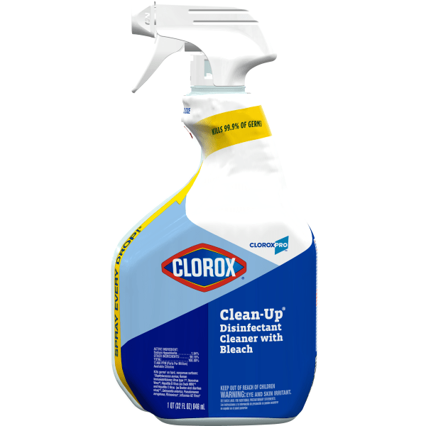 Clorox Clean-Up Disinfectant Cleaner with Bleach  32 Ounce Smart Tube Spray (packs of 3 )