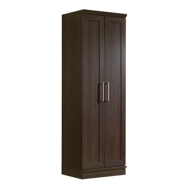 Sauder HomePlus Tall 2-Door Wood Storage Cabinet with 4 Shelves, Dakota Oak