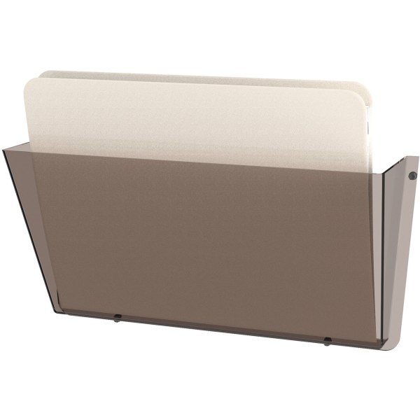 Deflect-o 63202 Unbreakable Docupocket Single Pocket Wall File  Letter  Smoke