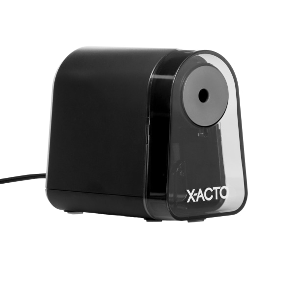 X-ACTO® Pencil Sharpener, Mighty Mite® Electric Pencil Sharpener, with Pencil Saver®, SafeStart® Motor, Black, 1 Count