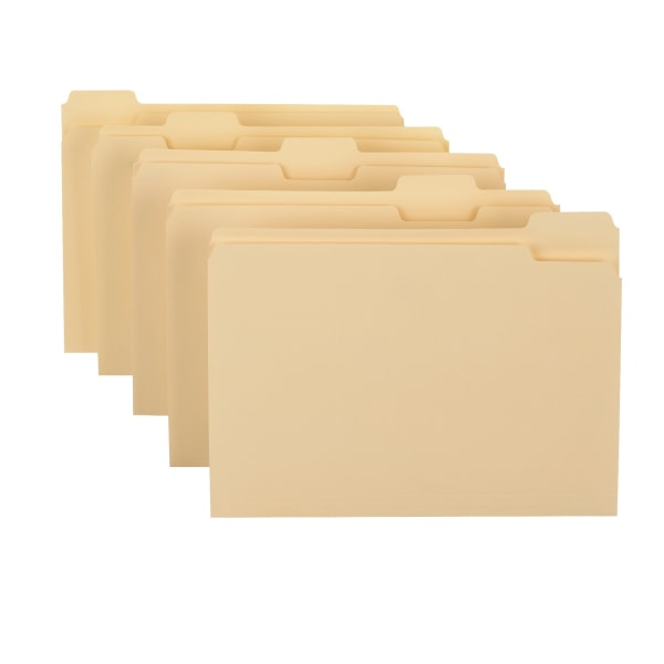Office Depot® Brand Manila File Folders, 3/4" Expansion, 1/5 Cut