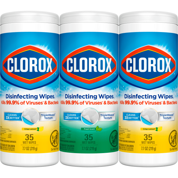 Clorox Bleach-Free Disinfecting and Cleaning Wipes  105 Count  3 Pack