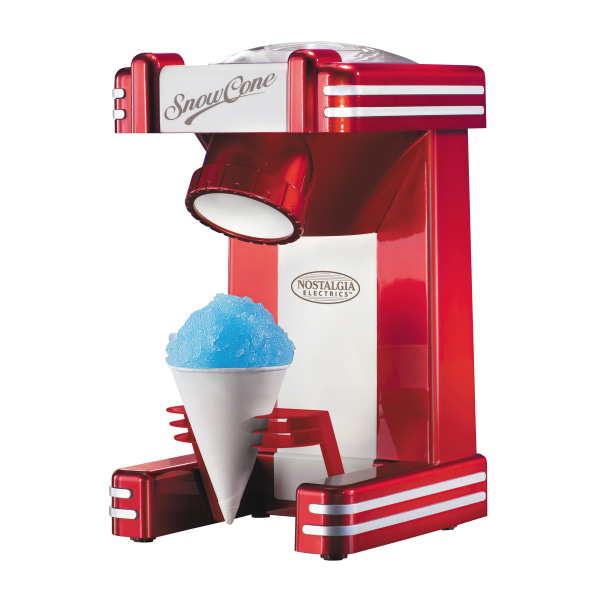 Nostalgia RSM702 Retro Single Countertop Snow Cone Maker  Red