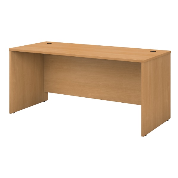 Bush Business Furniture Components Office Desk 66&quot;W x 30&quot;D, Light Oak, Standard Delivery 203048