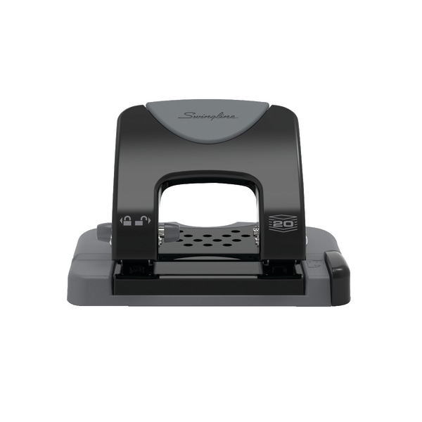 Swingline® Model 535 3-Hole Electric Punch, Black/Gray - Zerbee