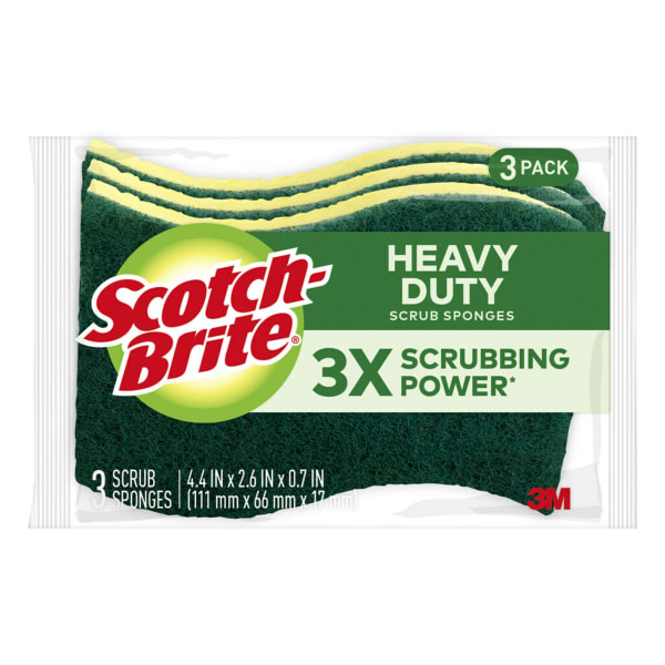 (Pack  of 12 pcs )Scotch-Brite Heavy Duty Scrub Sponges -