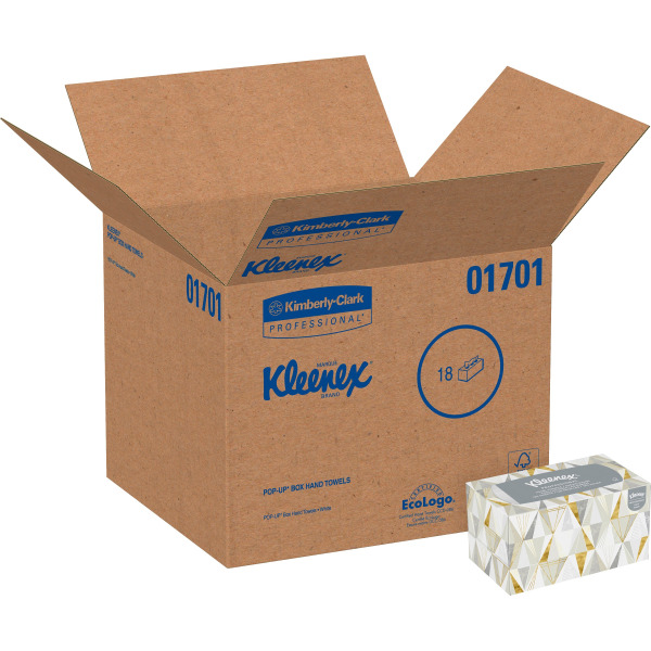 Kimberly-Clark  KCC01701  Kleenex Boxed Hand Towels  120 / Box  White