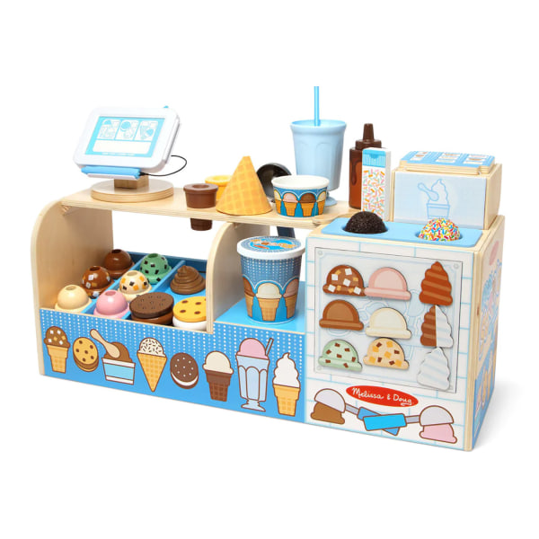 Melissa & Doug Wooden Cool Scoops Ice Creamery Play Food Toy