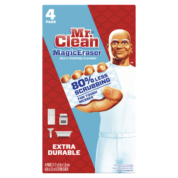 ( pack of 2) Mr. Clean Extra Durable Scrub Magic Eraser Sponges - 4ct