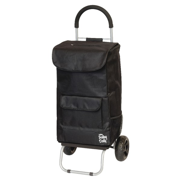 Dbest Products Foldable Shopping Cart with Wheels  Black