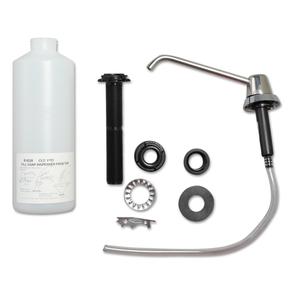 34 oz. Counter-Mounted Stainless Steel Soap Dispenser