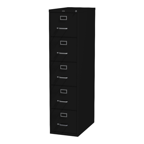 ( similar) Lorell Commercial Grade Vertical File Cabinet - 5 x Drawer(s) Letter Ball-Bearing Suspension  Black  Steel