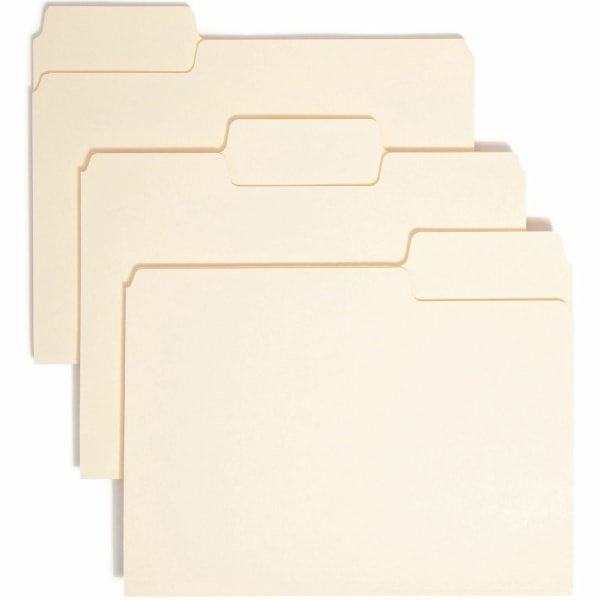 Smead SuperTab Folders 1/3 Cut-Tabs Manila 100/BX Letter (10301)