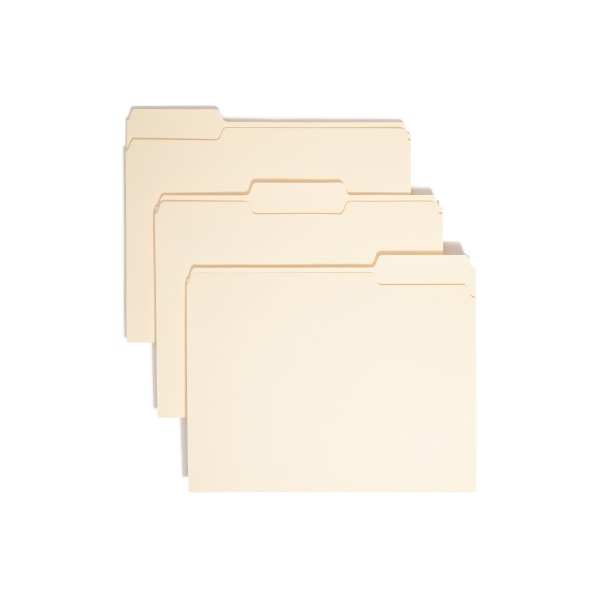 Smead, File Folders with Single-Ply Tab, 100 / Carton, Manila