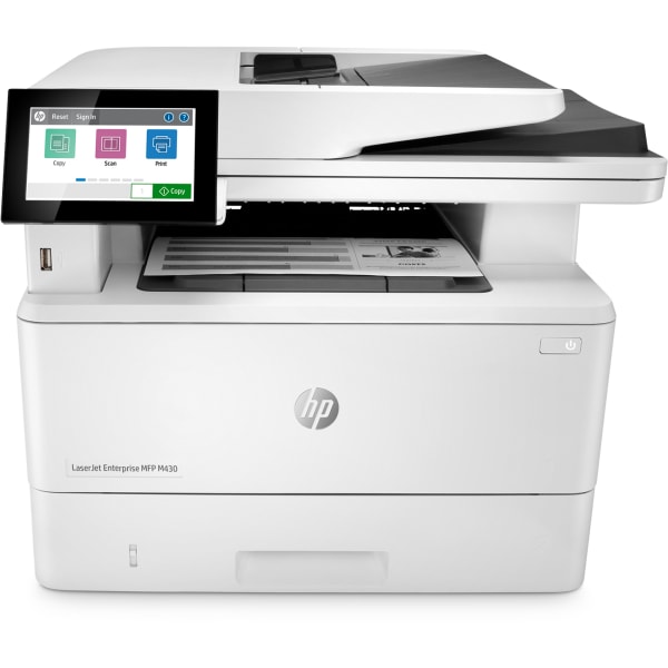 HP - LaserJet Enterprise M430F Black-and-White All-In-One Laser Printer - White