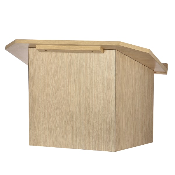 AdirOffice Medium Oak Foldable Portable Table Top Lectern Podium