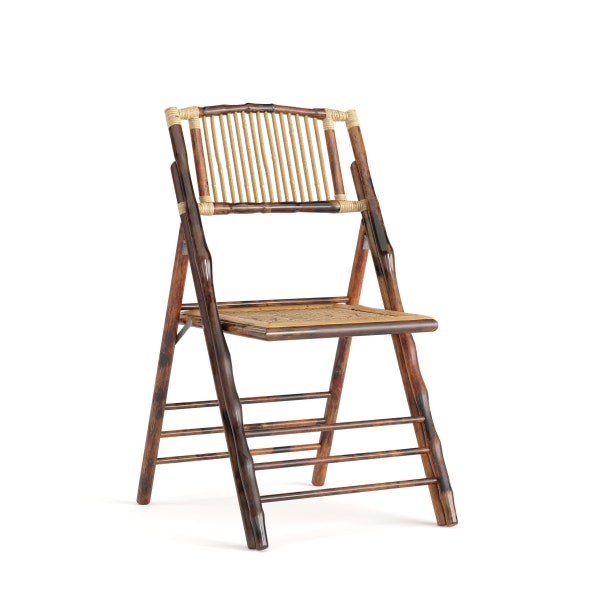 Flash Furniture American Champion Bamboo Folding Chair (Pack Of 3) 