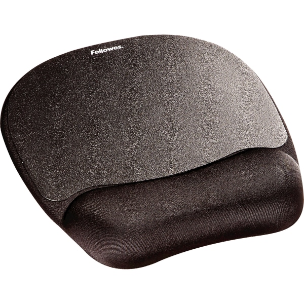 Fellowes Memory Foam Mouse Pad and Wrist Rest, Black