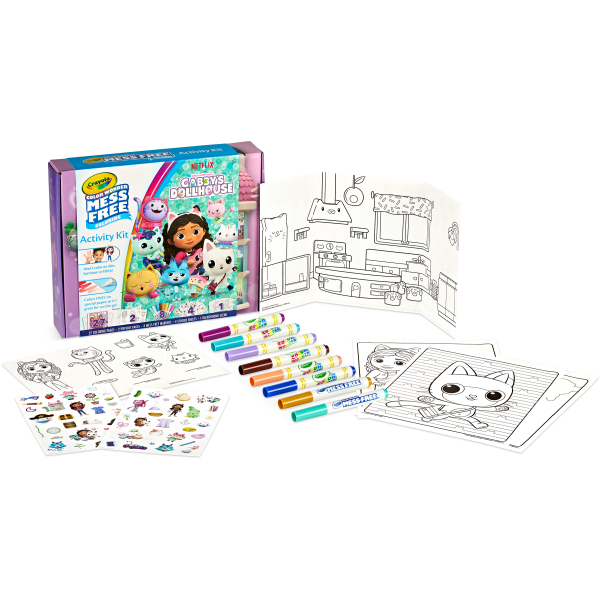 Crayola Gabby Color Wonder Activity Set: Drawing & Coloring Kit with Pages, Stickers, Markers for Ages 3+