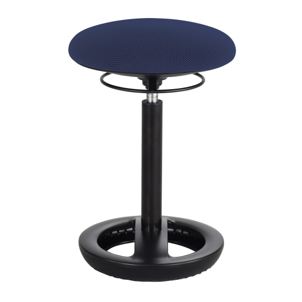 Safco Twixt Desk Height Ergonomic Stool 22 1/2  High Blue Fabric 3000BU