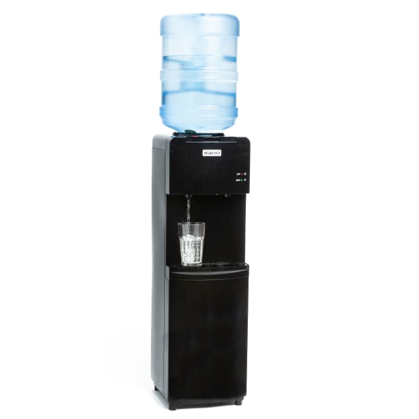 Igloo Top Loading Hot and Cold Water Dispenser for 3 & 5 Gallon Bottle  Black