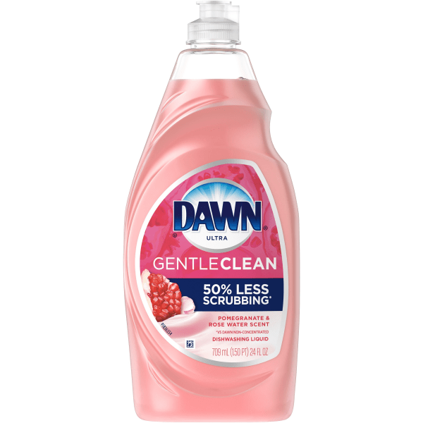 Dawn Ultra Gentle Clean Dishwashing Liquid Dish Soap, Pomegranate & Rose Water Scent - 24 fl oz