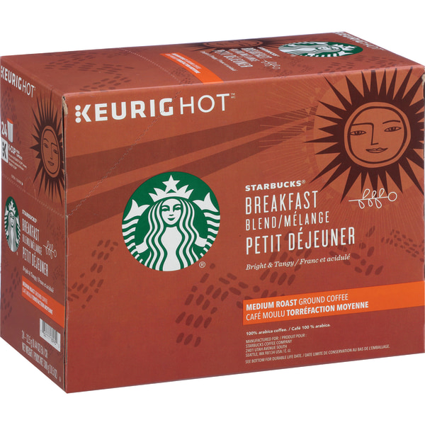 Starbucks� Single-Serve Coffee K-Cup�, Breakfast Blend, Carton Of 24