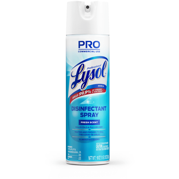 Professional Lysol Disinfectant Spray  Fresh  19oz