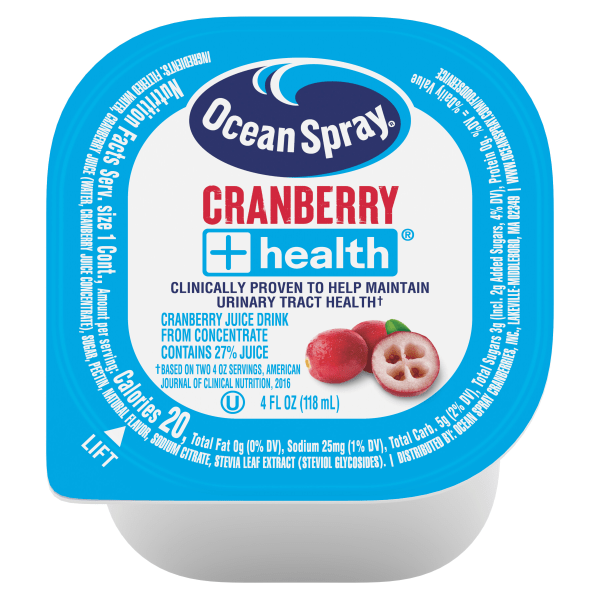 best by 21/feb/26)ocean spray cranberry + health juice, 4 oz, total qty 48