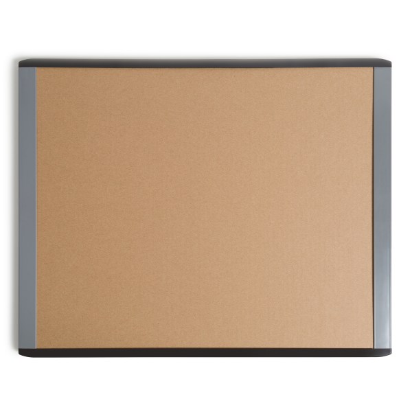 U Brands MOD Cork Bulletin Board  20 x 16   Black and Grey Frame