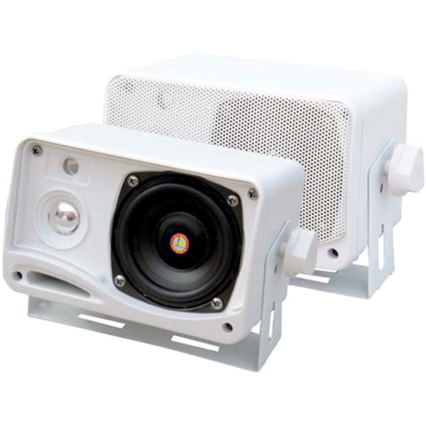 Pyle® Hydra Series 3.5 200-watt 3-way Weatherproof Mini-box Speaker System (white)