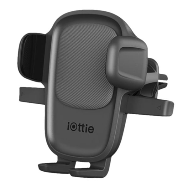 iottie - easy one touch 5 universal air vent & flush mount for mobile phones - black