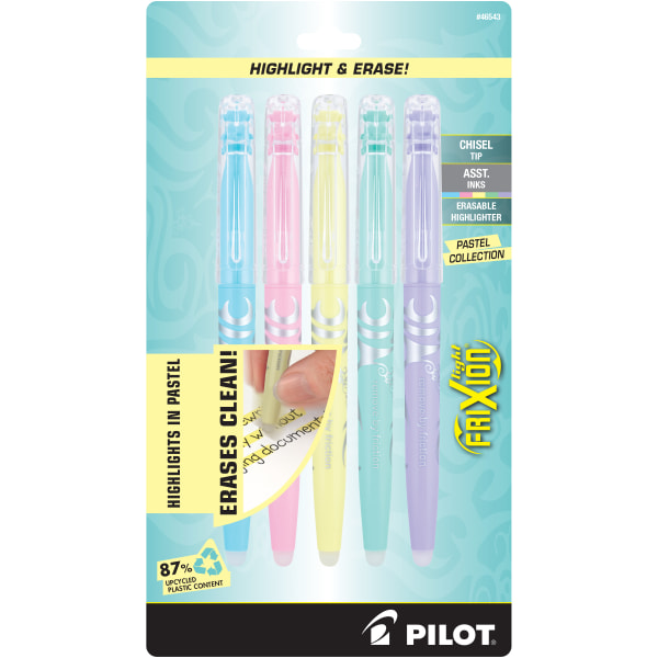 Pilot FriXion Light Erasable Highlighters  5-Colors