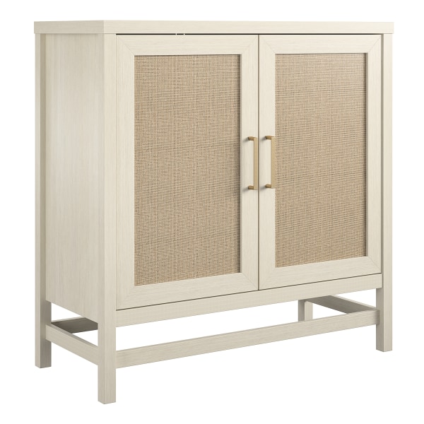 Ameriwood? Home Lennon 2-Door Storage Cabinet, 36&rdquo;H x 35-11/16&rdquo;W x 15-11/16&rdquo;D, Ivory